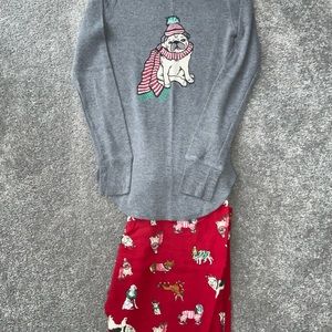 Woman’s XS Christmas pajamas.